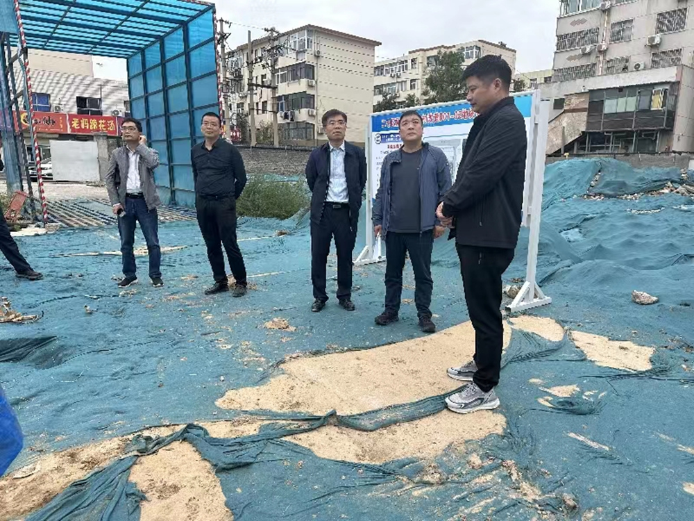 MK体育在线登录负责人汪洋到孙八砦城中村改造项目调研项目建设工作